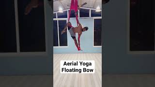 Aerial Yoga : Floating Bow #aerial #aerialyoga #aerialvideo #yogadaily #yogapractice #releasestress