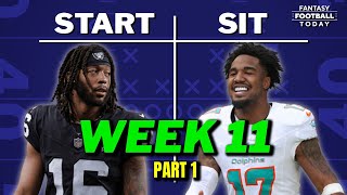 Week 11 Starts & Sits Part 1: WINNING Lineup Tips & Players to AVOID | 2024 Fantasy Football Advice