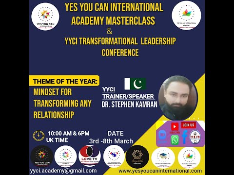 YYCI Academy Masterclass March Day 3 - Video 9: Dr. Stephen Kamran