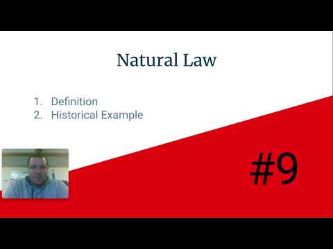 EOC Review: Natural Law