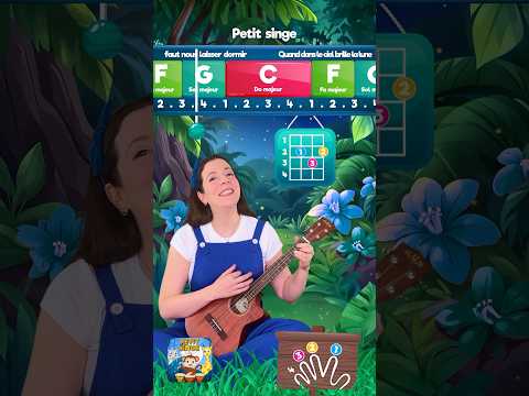 Play "Petit singe" (French song) on the ukulele #music #learning #tutorial #chords #beginner