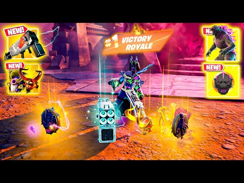 Entropic Night Rose vs *Godzilla Portal* NEW 3 MEDALLIONS & MYTHIC WEAPONS (NEW! FORTNITE CHAPTER 6)