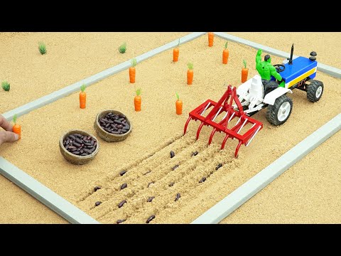 diy tractor making mini modern plough machine science project | tractor cultivator @sanocreator