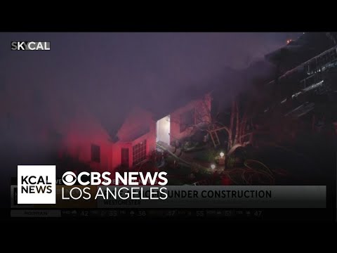 Fire crews fight flames at Westchester home under construction