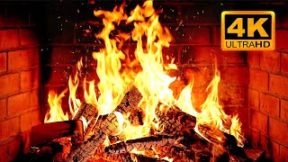 🔥 Cozy Fireplace 4K (12 HOURS). Fireplace with Crackling Fire Sounds. Fireplace Ambience