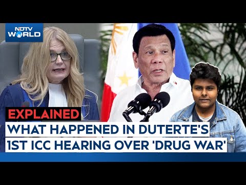 Rodrigo Duterte News | Rodrigo Duterte's 1st ICC Hearing Over "War On Drugs" Which Killed 6,284