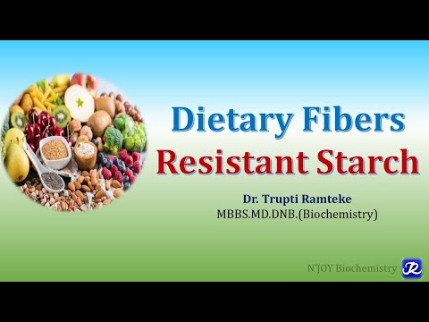 7: Dietary fibers & Resistant Starch | Carbohydrates Chemistry | N'JOY Biochemistry