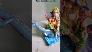 Eco friendly Ganesha || Ganesh murti making 2025 #Shorts