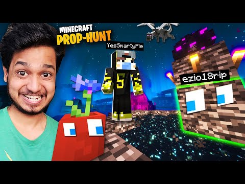 Himlands Prop-Hunt in Ender Dragon World ft.@YesSmartyPie @DREAMBOYYT (Himlands Hide & Seek)