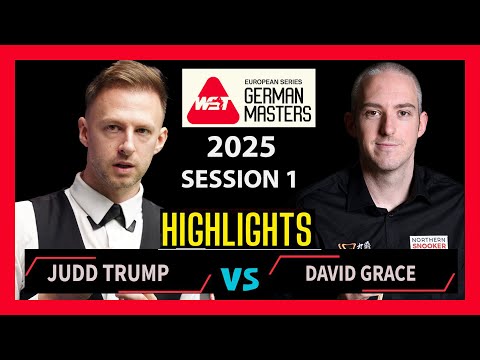 Judd Trump Vs David Grace Highlights German Master Snooker 2025 | #juddtrump | #snooker2025 | #wst