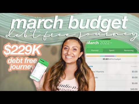 BUDGET WITH ME MARCH 2022 | refinance update, my debt free journey