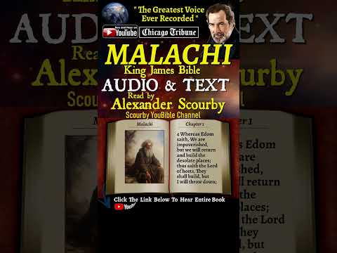 39~Book of Malachi | By A. Scourby | AUDIO & TEXT | God is Spirit, Truth & Love #youtubeshorts