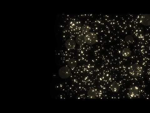 Horizontal Flying Gold Dust Particles with Bokeh Loop Animation | Free HD Version Footage