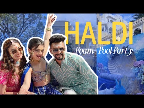 Brother's wedding! Day3 Haldi foam + pool party..