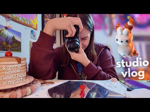 studio vlog ✨️ taking etsy product photos & chatting about leaving my 20's