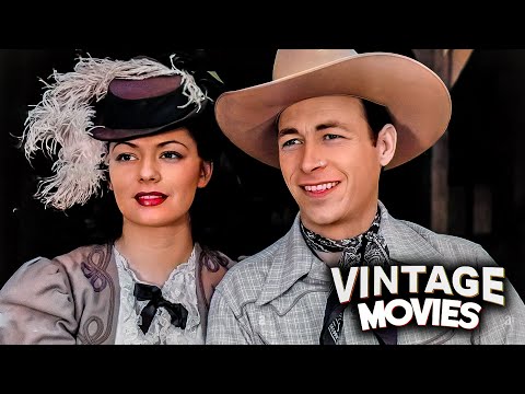 Ken Maynard and Ruth Roman Western Action Movie | Black and White | Vintage Movies