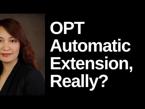 Extend OPT Automatically (OPT to H-1B) (Cap Gap Rule)