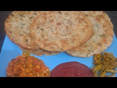 चावल के आटे का स्वादिष्ट परठा -लहसुनी मूली की मजेदार चटनी रेसिपी #Rice flour paratha No Glutan rice.