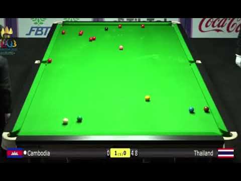 Sea game 2023  snooker Cambodia vs Thailand ( frame 2)