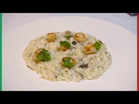 How to make modern Italian risotto【Risotto con cardoncelli】