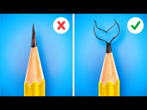 SMART SCHOOL HACKS AND DIY SUPPLY IDEAS 📚 Easy Drawing With Pencil 🎨 Genius Crafts by 123 GO