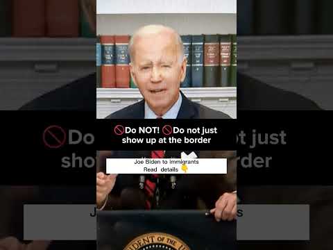 Biden to immigrants: "Do NOT!" #immigrationnews