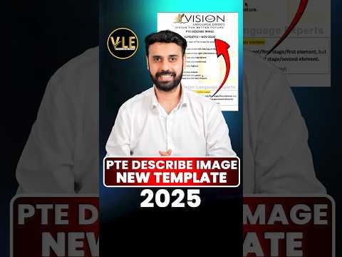 PTE Describe Image New Template 2025! #pte #shorts