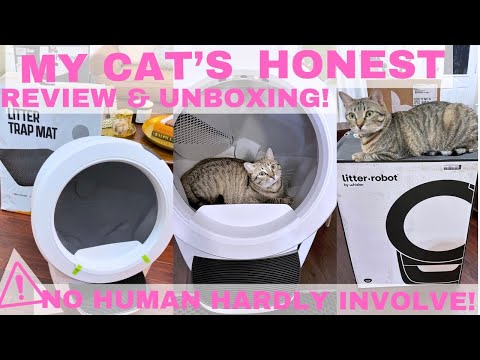 LITTER-ROBOT 4 BY WHISKER! HIGHEST RATED WiFi-ENABLED, AUTOMATIC, SELF-CLEANING LITTER BOX FOR CATS!