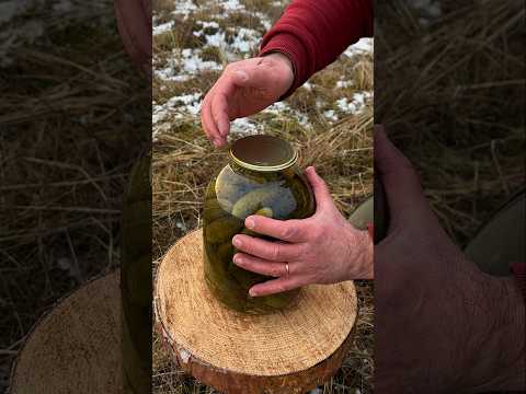 Amazing Trick: Open a Large Jar Using Just Your Hands! #camping #lifehacks #survival