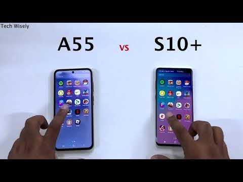 SAMSUNG A55 vs SAMSUNG S10+ - Speed Test