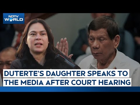 Duterte Daughter | Duterte’s Daughter Speaks To The Media After International Criminal Court Hearing