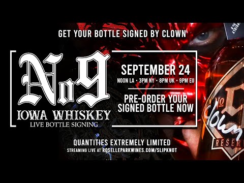 Slipknot Whiskey Bottle Signing