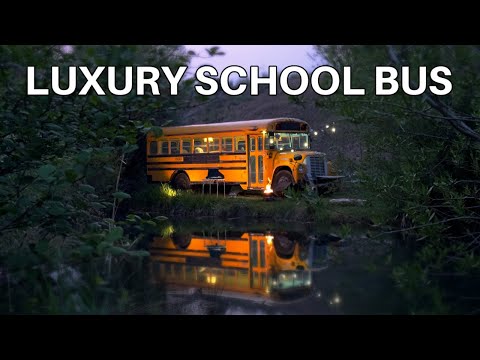 Camping In A School Bus