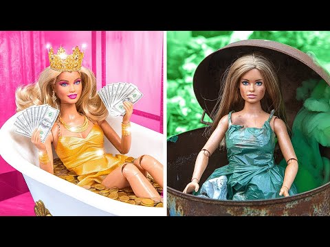 Rich 💸 Vs Poor Doll 😃 Extreme Makeover By ChiLaLa, La La Life & La La Life Games 💖