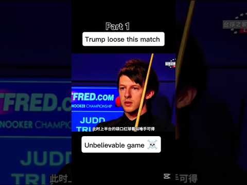 Judd Trump loose this snookar match | part 1| #trendingshorts #snooke #shots #pool #8ballpool