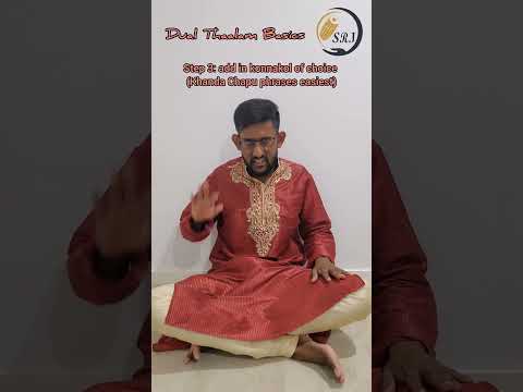 Konnakol - Dual Thaalam Basics - 4x5 vs 5x4 #learnmridangam #mridangam #carnatic #korvai