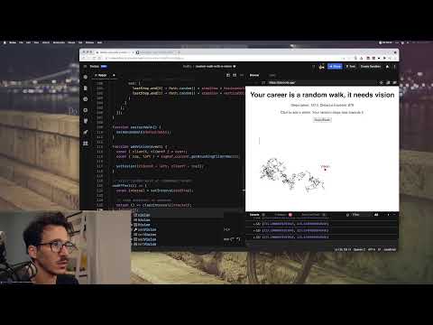 Visualizing a biased random walk in React – #CodeWithSwiz ep35