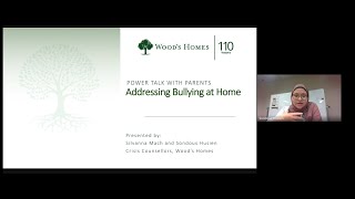 FFCA North Middle School Council webinar w/Woods Homes - Understanding & Addressing Bullying at Home