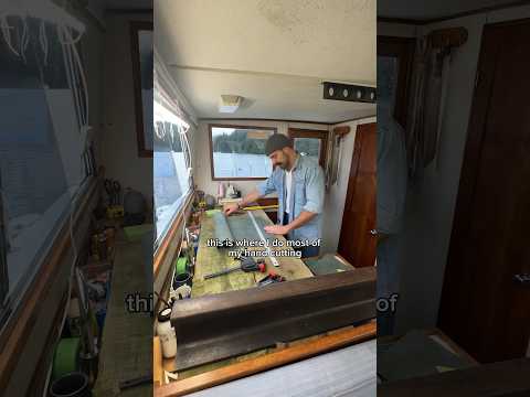 he transformed a boat into the ULTIMATE creative workshop!