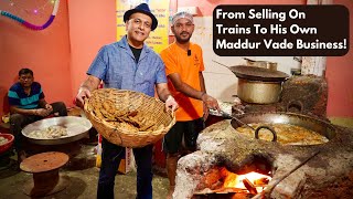 Train Sales Boy Now Makes & Sells 1000s Of Maddur Vade Everyday! CHANDRU MADDUR VADE Inspiring Story