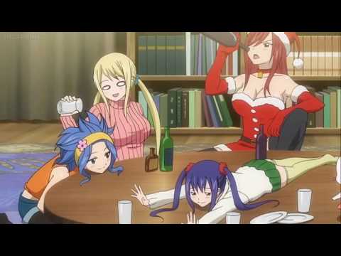 Fairy Tail OVA - The girls get drunk on Christmas