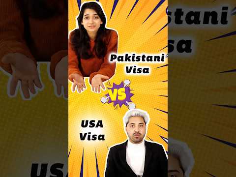 USA Visa vs Pakistani Visa #shorts