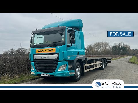 For Sale - New Stock From Sotrex: DAF CF 370 6 X 2 Sleeper Cab Flatbed