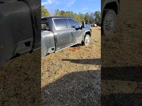 GMC Denali 3500 Leveled on JTX Wheels at the track