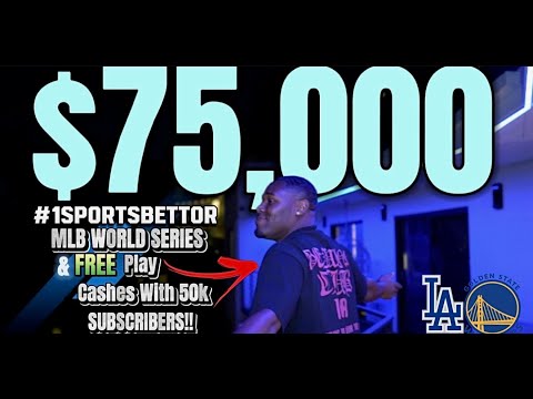 #1SportsBettor HUGE WORLD SERIES WIN & $75,000 FREE BET Helps 50,000 Subscribers Cash Out!!!!