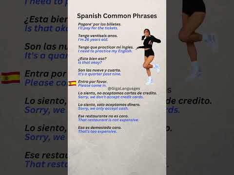 Spanish Common Phrases Part 21 #LearnSpanish #SpanishPhrases