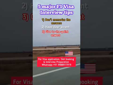 5 major F1 Visa Interview tips 🇺🇲| US Visa Interview Preparation  #usainterview #usvisa