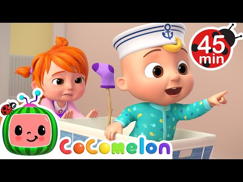 Row Row Row Your Boat, Bath Song, Wheels on the Firetruck  + MORE CoComelon Nursery Rhymes & Songs