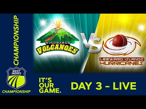 🔴 LIVE Windward vs Leeward Island - Day 3 | West Indies Championship 2025 | 7th March #WIChamps