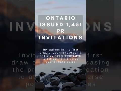 ONTARIO FIRST DRAW OF 2024 || Blue Eye Immigration